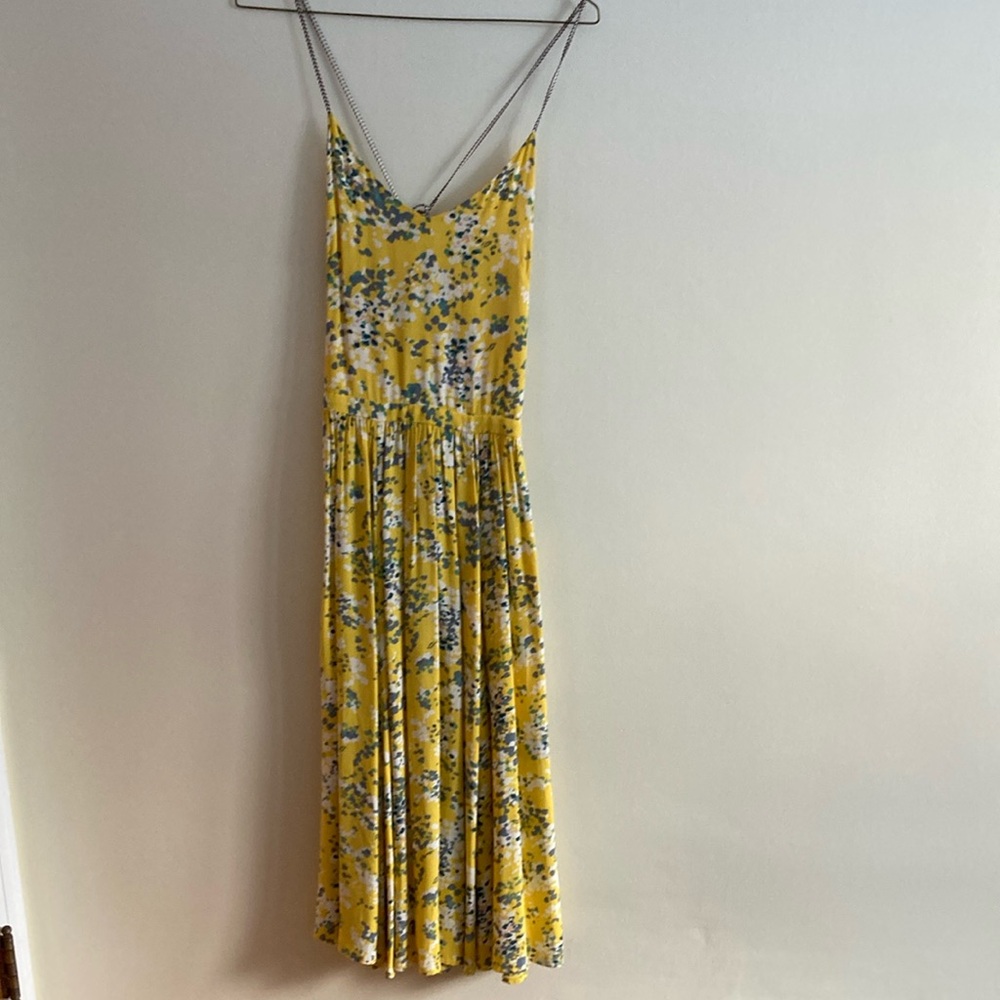 Sessun yellow print dress, S